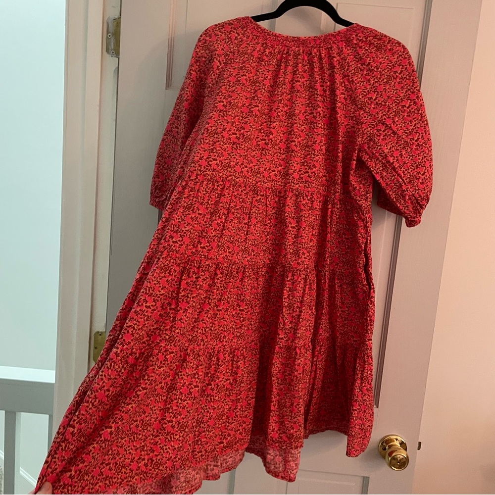 Universal Thread Pink And Orange Patterned Dress … - image 3